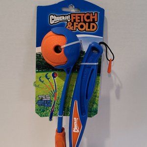 Chuckit! Fetch & Fold Launcher Dog Toy - NWT -Ball Launcher-Thrower-Travel-Play